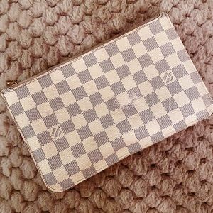 Damier Azur Neverfull Wristlet (Needs TLC)
